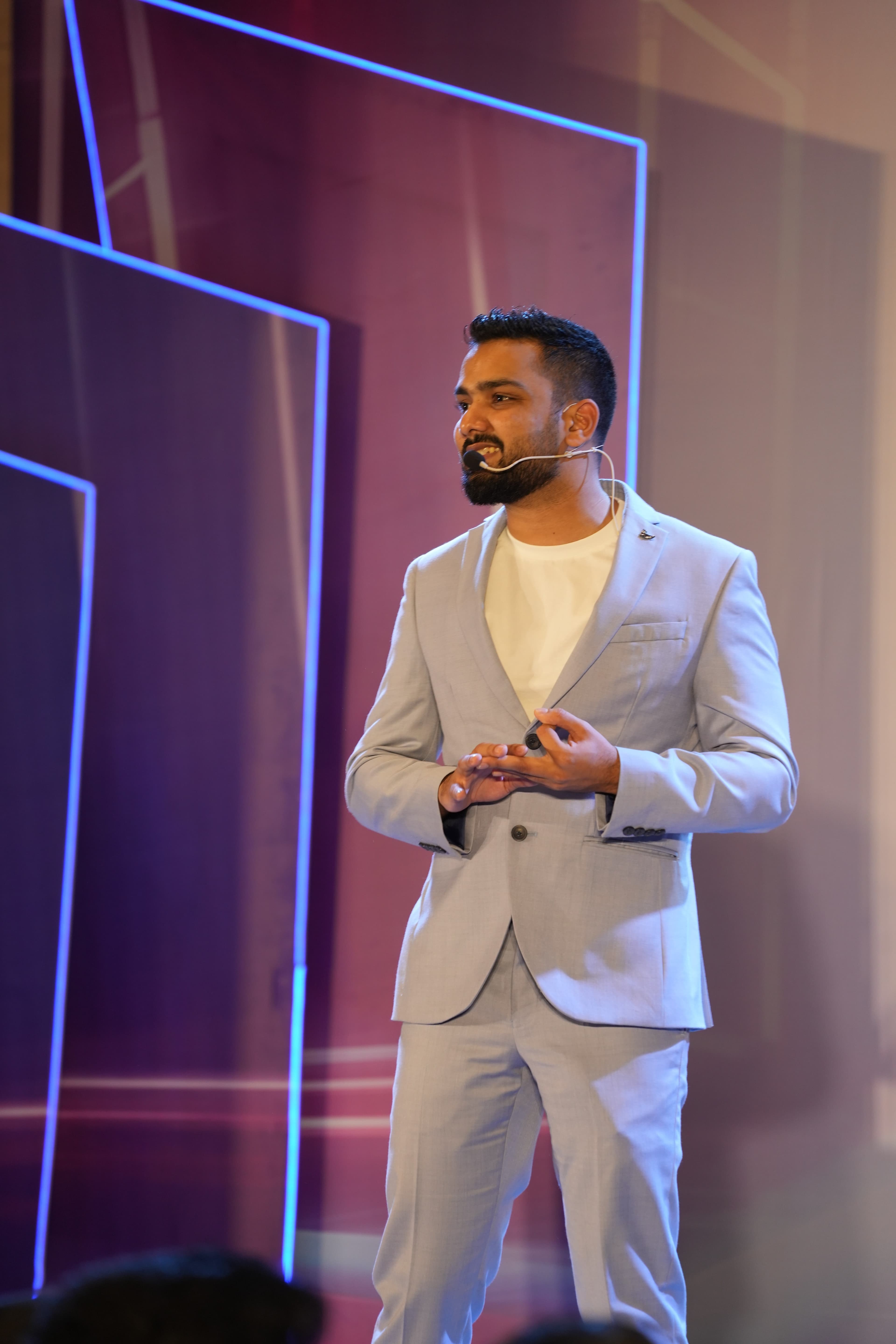 Rishi Jain on a TV panel